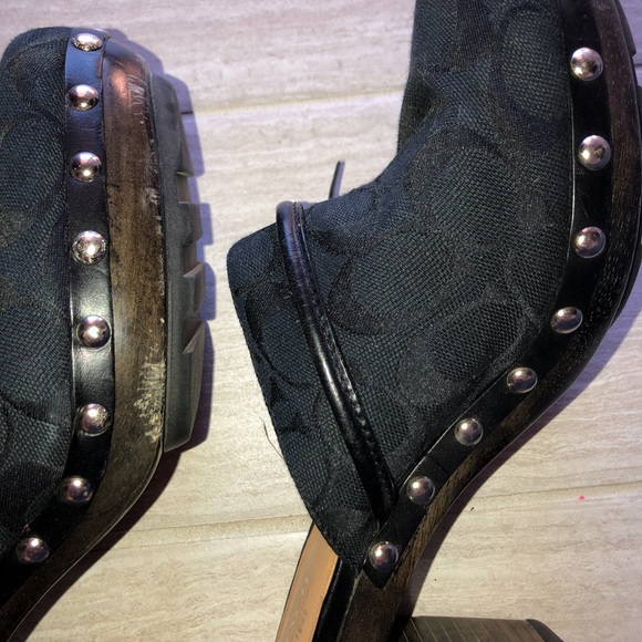 Coach heeled mules - Picture 4 of 7